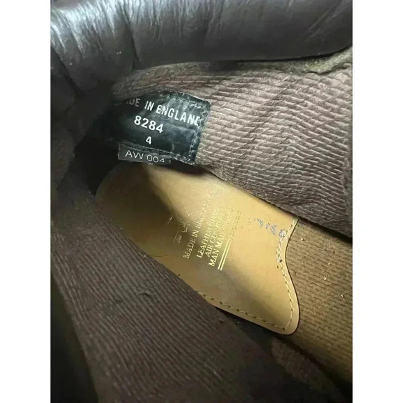 Dr. Martens Brown Leather Combat Boots made in England Size 6 woman’s 4 men’s - Picture 2 of 13